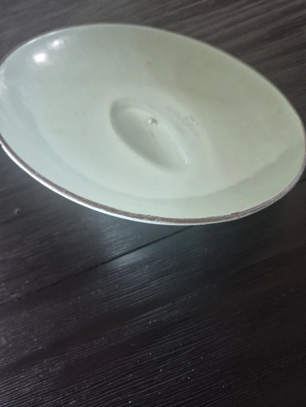 Vintage DRU Holland Enamel Cast Iron Lid 8